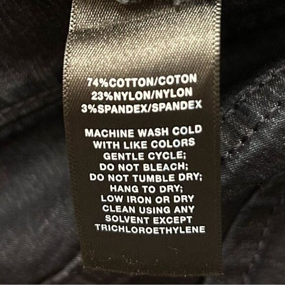 Lafayette 148 New York Dark Wash Cropped Cuffed Jeans Size 0 Stretch - Picture 7 of 7